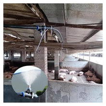 CHZDPP Adjustable Water Output Misting Water Irrigation Equipment, Misting System for Farm/Factory/Construction Site Cooling/Sterilization, Plant Watering Kits(5512inch/140m/459ft)