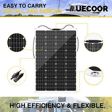 AUECOOR 640W Solar & Wind Power Kit: 2pcs 120W Flexible Solar Panel+400W Wind Turbine+1000W Inverter for RV, Boat, Cabin,Trailer, Other Off Grid Applications
