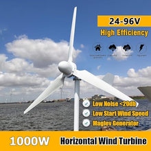 KK-GAL Wind Turbine Generator, Wind Turbine 1000W, Vertical Wind Power Turbine Generator Kit with Charge Controller, Windmill Generator Suit for Hybrid Solar Wind System, for Home/RV,1000w 48v