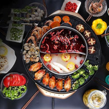 Rinse Roast Integrated Pot Electric Hot Barbecue Household Smokeless Baking Plate Non-stick Machine