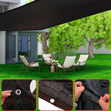 Hxli Sunshade Net Mesh Tarp with Reinforced Grommets, Privacy Screen Outdoor Sun Shades Cloth, Heavy Duty Sunblock Resistant