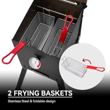 Grills House DF02B Outdoor Propane Deep Fryer Black