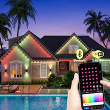 rosykite Permanent Outdoor Lights, 200ft,144 Lights, RGB+IC & Tunable White