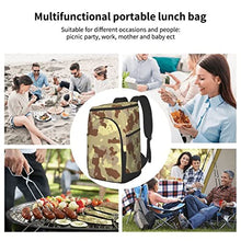 Khaki Men Women Waterproof Cooler Backpack Lunch Bags for Beach Party Fruits Beer Organizer Pack Bags (Color : A Size : 15 x 10.2 x 7.5 in)