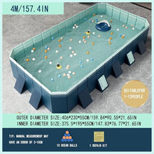 ZXINXIN Foldable Pool for Large, Small Dogs Children pet Dog Pool Stable Non-Slip Swimming Pool, Paddling Pool Dog Child Swimming Pool 400cm
