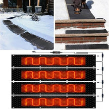 YTNGTT Snow Melting Mat for Outdoor Use - Anti-Skid Rubber Snow and Ice Melting Pad for Stairs, Doorways, Walkways, and Driveways(40x200cmx4Pcs)