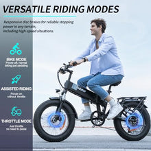 Bopzin Folding Electric Bike for Adults - Dual Motor 2000W 31MPH Ebike 20''-2000W 48V 23AH -Foldable