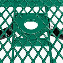 Global Industrial 8’L Rectangular Picnic Table, Expanded Metal, Green