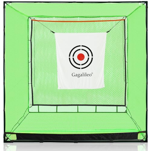 Gagalileo Golf Practice Hitting Nets Heavy Duty Portable Golf Cage 10x10x10FT