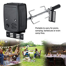 JYXYXSCP Grill Rotisserie Kit,Outdoor Camping Electric BBQ Barbecue Kit,Stainless Steel Spit Rod Meat Forks Accessories for Picnic