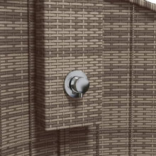 vidaXL Gray Poly Rattan Outdoor Shower - Acacia Wood Base - Garden/Pool Shower - 39.4"x39.4"x95.1"