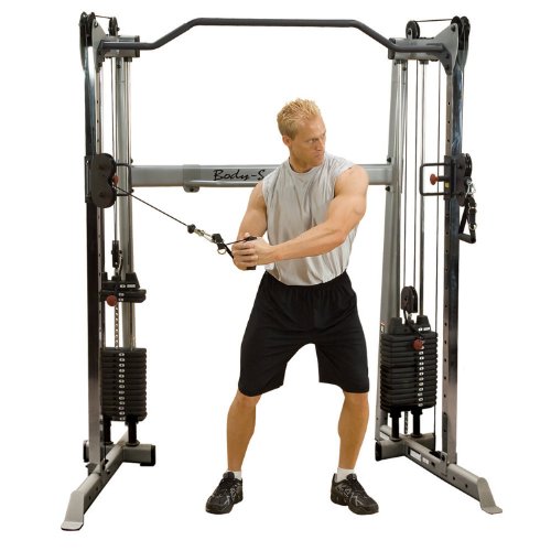 Body-Solid GDCC200 Cable Crossover Exercise Machine Grey/Black