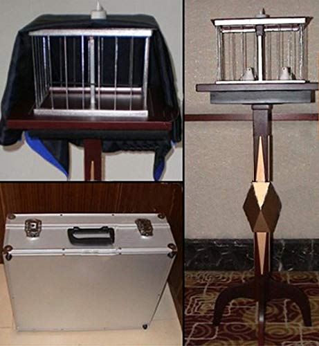 Stage Magic Deluxe Floating Table with Appearing Bird Cage Magic Trick