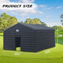 EJIA Black Inflatable Nightclub Party Tent 20FT with 950W Blower