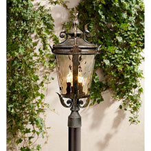 Casa Marseille 99 3/4" High Veranda Bronze Traditional Outdoor Post Light