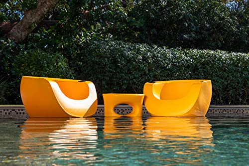 REZVANI FURNITURE STUDIO Tenjam Moon Chair in Pool Lounge Chairs for Sun Shelf Set of Two, Pool Chairs and Lounger for in Pool Tanning Ledge Support up to 12" of Water Depth (Custom Colors)
