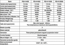 2000w Vertical Wind Power Generator Low Noise Wind Turbine 48V/96V AC 2 Blades Homeuse (48V / 2000W, Green)