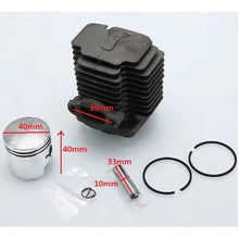 jinhuili 40mm Cylinder Piston Carburetor Ignition Coil Kit for Robin NB411 CG411 Air Filter Element Intake Manifold Gasket Oil Seal Set