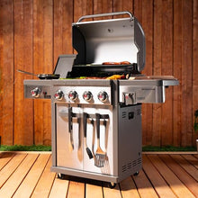 Coleman Revolution 4-Burner Gas Grill with Side Burner, Convertible Propane to Natural Gas, 50,000 + 13,000 BTU, 650 sq in, Outdoor BBQ Grill