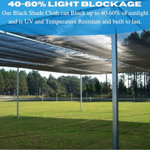 Generic VBS Black Shade Cloth Mesh Fabric 60% - 26' x 175'