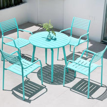 Outdoor Tables and Chairs, White, Internet Famous, All Aluminum, Outdoor Leisure, Milk Tea Shop, Coffee Shop, Courtyard, Terrace, Three to Five Piece Set of Tables and Chairs c1