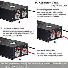 WZRELB 5000W 24V Pure Sine Wave Inverter,24 Volt DC to AC 120V 240V Split Phase Power Inverter,10KW Surge,4 AC Outlets,Dual AC Hardwire Terminals