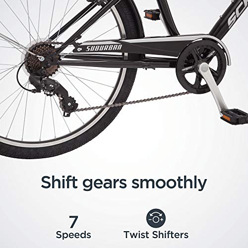 Schwinn Suburban Adult Comfort Bike Black