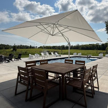 OROTLECT 10' x 13' Rectangular Economical Large Cantilever White Umbrella with White Base