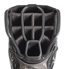 Izzo Golf Gemini Cart Golf Bag With Magnetic Ball Pockets Dark Blue/Light Blue