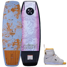 Hyperlite Prizm Womens Wakeboard 139 W/Viva Bindings Blue/Wood Grain 139cm/(8-11)