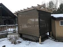 Ifenceview 15' x 5' to 15' x 80' Patio Top Canopy Awning Fence Privacy Screen Driveway Carport Barn Kennel Yard Garden Plants Crops Shade Cloth Mesh Net Pergola Gazebos Cover (15' x 45', Brown)