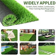 SunVilla Artificial Grass Rug Indoor Outdoor 13ft x 25ft Green/Olive Green/Yellow