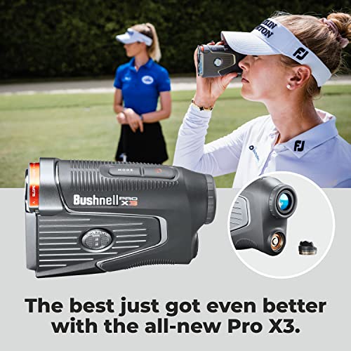 Wearable4U Bushnell Pro X3 Laser Golf Rangefinder Bundle Towel CR2