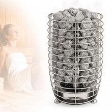 MASTLOUFUL Electric Sauna Stove, Floor-Standing Stainless Steel Sauna Heater with Open Stone Basket for Home Sauna Rooms and Traditional Sauna Cabins, 3kW 12kW