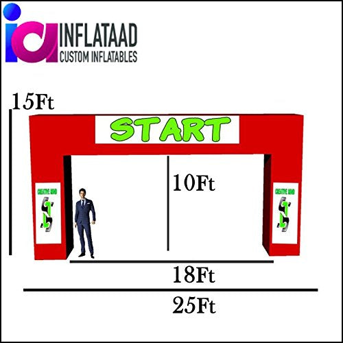 Inflata Ad Inc. 25 Ft Inflatable Arch Square