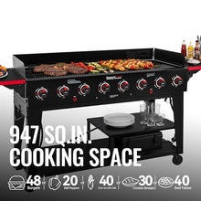 Grills House GB8003 Large Event 8-Burner Gas Grill Black