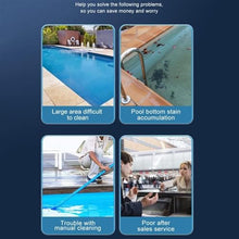 KANGJIEM Smart Pool Cleaning Robot, Robotic Pool Vacuum Cleaner, Cordless Automatic Pool Cleaner, Automatic Vacuum Cleaner,90 Mins Runtime, Automatic Robot Leaf