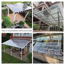Transparent Polycarbonate Roofing Sheets,Cold Frame Greenhouse Replacement Plastic Panels,Weatherproof Uv Resistant 1mm Roof Panels,Daylighting Panel,Easy to Bend and Cut,W×L-1.56×9m(5.1*29.5ft)
