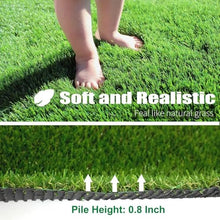 Petgrow Realistic Synthetic Grass Turf 0.8inch Thick Green