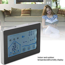 MVUYO Thermometer Gauge Touch Screen Weather Station with Sensor Digital Hygrometer Indoor Outdoor Thermometer Temperature and Humidity Monitor