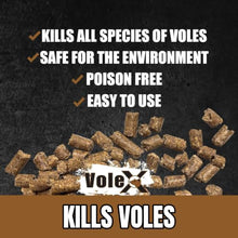 VoleX - Effective Against All Species of Voles. Safe for Use Around People, Pets, Livestock, and Wildlife (50 pounds)