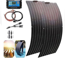 KZZAAO 1600W Flexible Monocrystalline Solar Panel, 2Pcs 800 Watt Solar Panel Kit, Portable Photovoltaic Module with 40A Charge Controller
