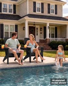 MXIMU Adirondack Chairs Set of 4, 450lb Capacity & 33in Tall Backrest