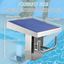 WANGYYDS 20in x 20in Swimming Starting Block, 304 Stainless Steel Non-Slip Diving Boards, 15°Inclined Professional Diving Platform, Indoor Outdoor Competition Professional Diving Boards,Upgraded