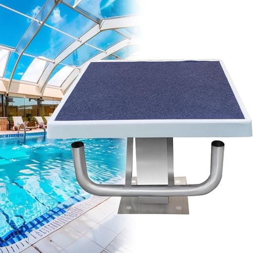 Diving Board Standard Pool Diving Platform, Swim Competition Training Jumping Platform,Anti Slip Outside Inclined at 15° Diving Board for Swimming Pools, Direct Installation B