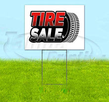 TampaPrinting Tire Sale Yard Sign (18" X 24") with Metal Step Stake