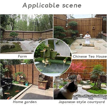 GenSDH Bamboo Fountain Kit, Feng Shui Zen Water Feature, Garden Landscape Decoration, Flowing Water Ornament, for Fish Tank, Stone Trough, Pond, Bird Bath, Backyard,2(30cm/11.8in)