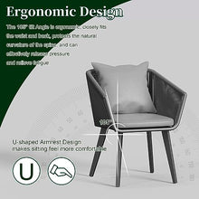 Astomi 9-Piece Outdoor Patio Dining Set Rattan Furniture for 8 with Cushions Medium Grey