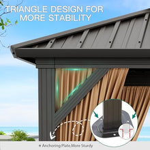 Euker 10x10 FT Outdoor Hardtop Gazebo Brown