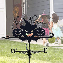 Metal Weathervane Outdoor Stainless Steel Weather Vane Yard Wind Vane Direction Wind Direction Indicator for Farm Yard Garden Gazebo Decorations (Horseback Riding) (Pumpkin Head)